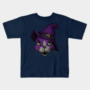 Cat Witch Kids T-Shirt